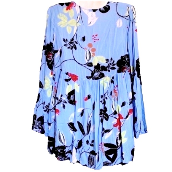 Free People Bella Printed Blur Tunic Top - Picture 4 of 5